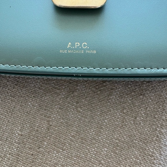 A.P.C. Sac Grace Small Crossbody Bag in Almond Green - Picture 3 of 7